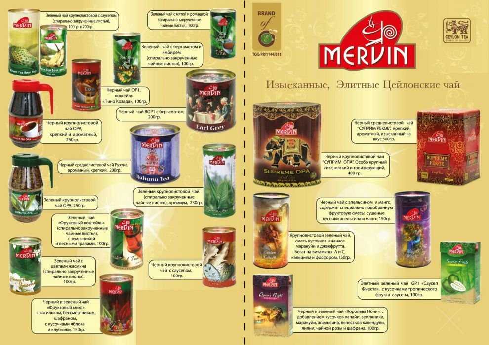Продам цейлонский чай Mervin и Femrich