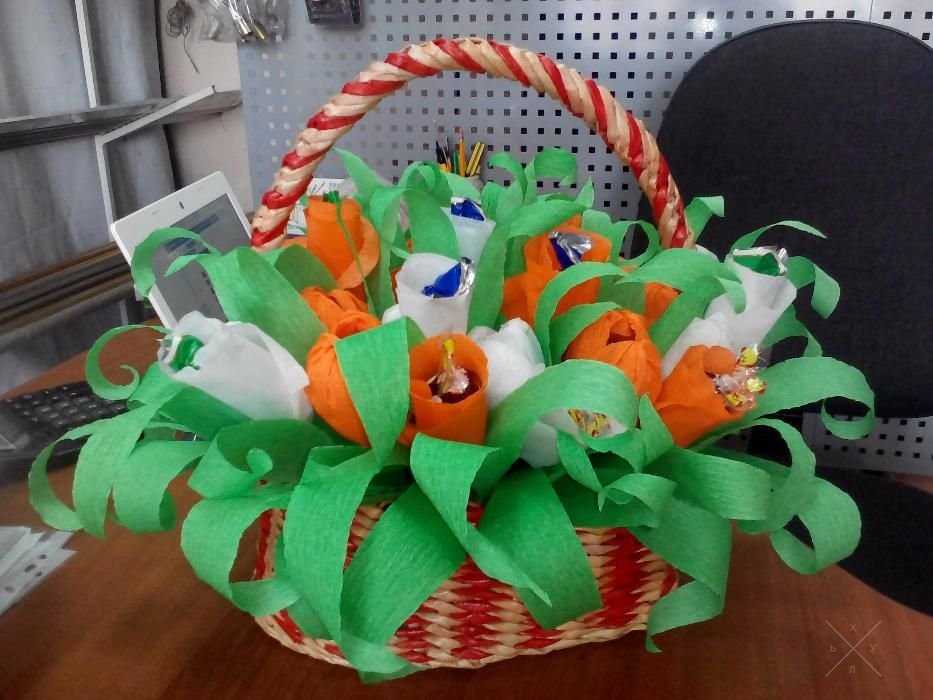Букеты из конфет