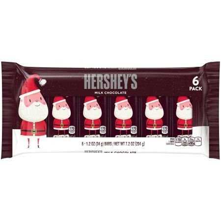Упаковка из 6 шоколадных дедушек Морозов (Hershey´s, США)