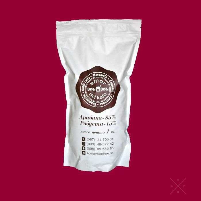 Кофе в зёрнах BON BON del kafe, (1 кг)