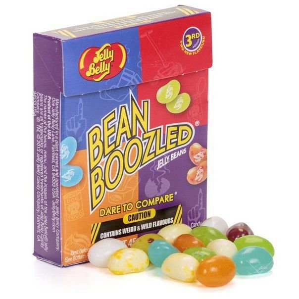 Jelly belly bean boozled 45 грамм, Bertie Botts, рулетка ОПТ и Розница