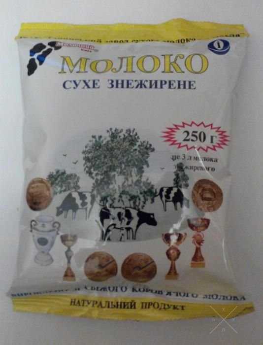 Молоко сухое обезжиренное 1%, цельное 25% 250г
