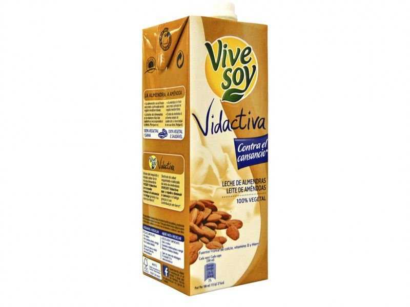 Молоко миндальное с Испании в упаковке 1Л марка Vive Soy
