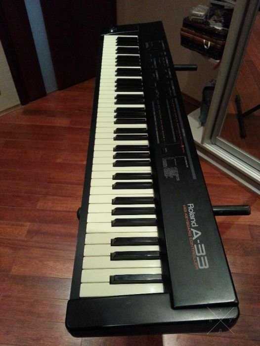 MIDI клавиатура ROLAND A-33 + MIDI модуль ALESIS NanoPiano +аксессуары