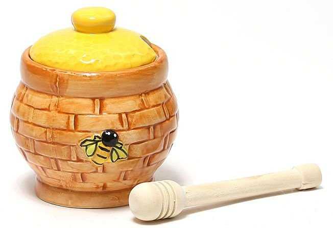 Баночка для меда с ложечкой (емкость)