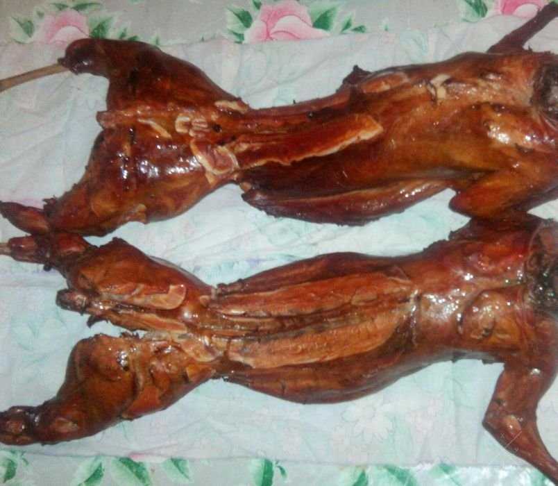 Копченое мясо кроля