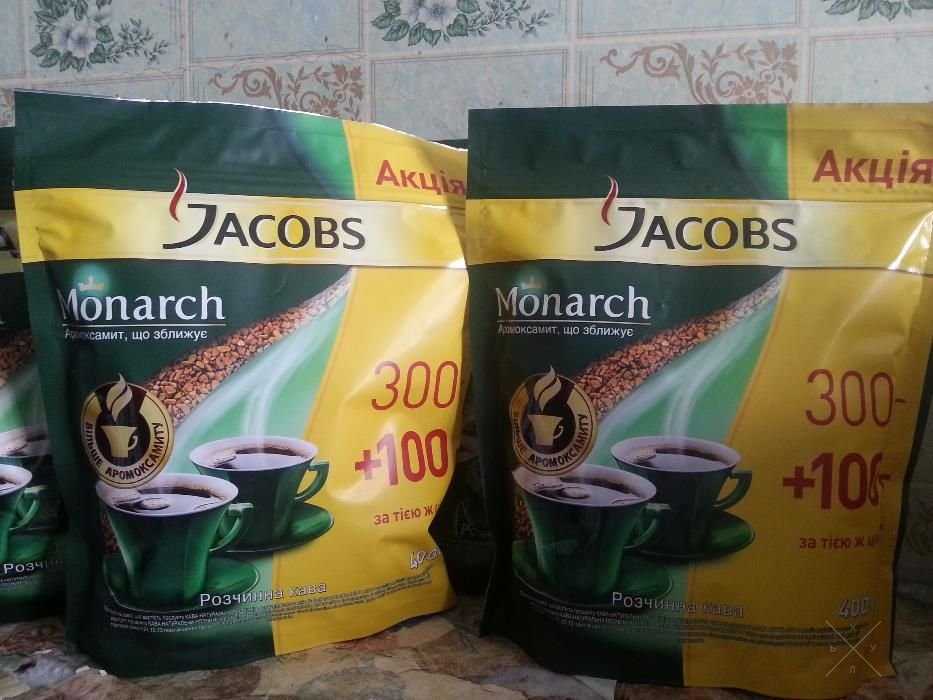 Кофе растворимый Якобс Монарх 400гр