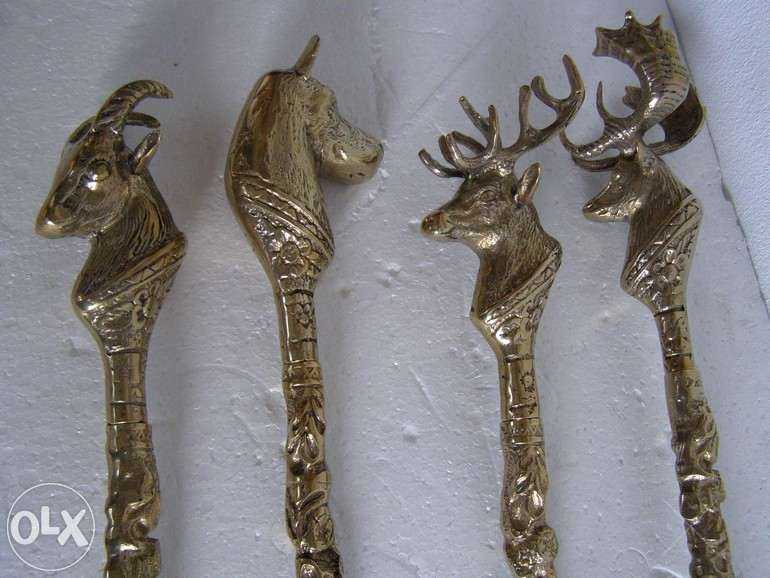 старинный бронзовый каминный набор Франция бронза камин