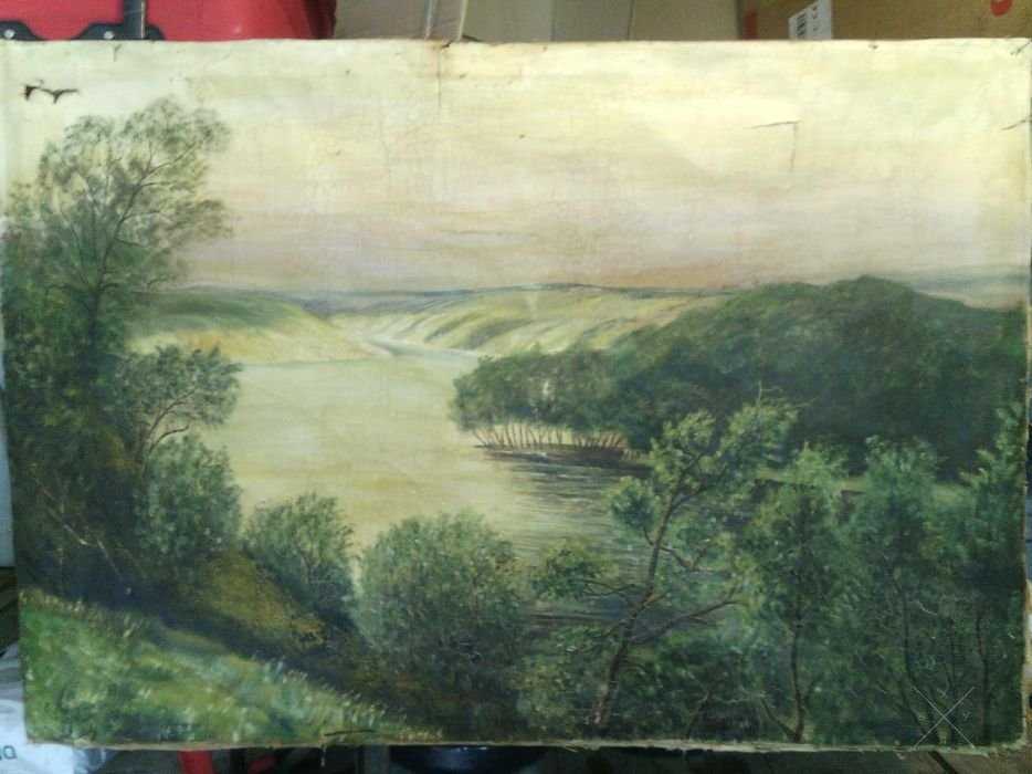 Продается антикварная картина, холст, масло, 1920г.