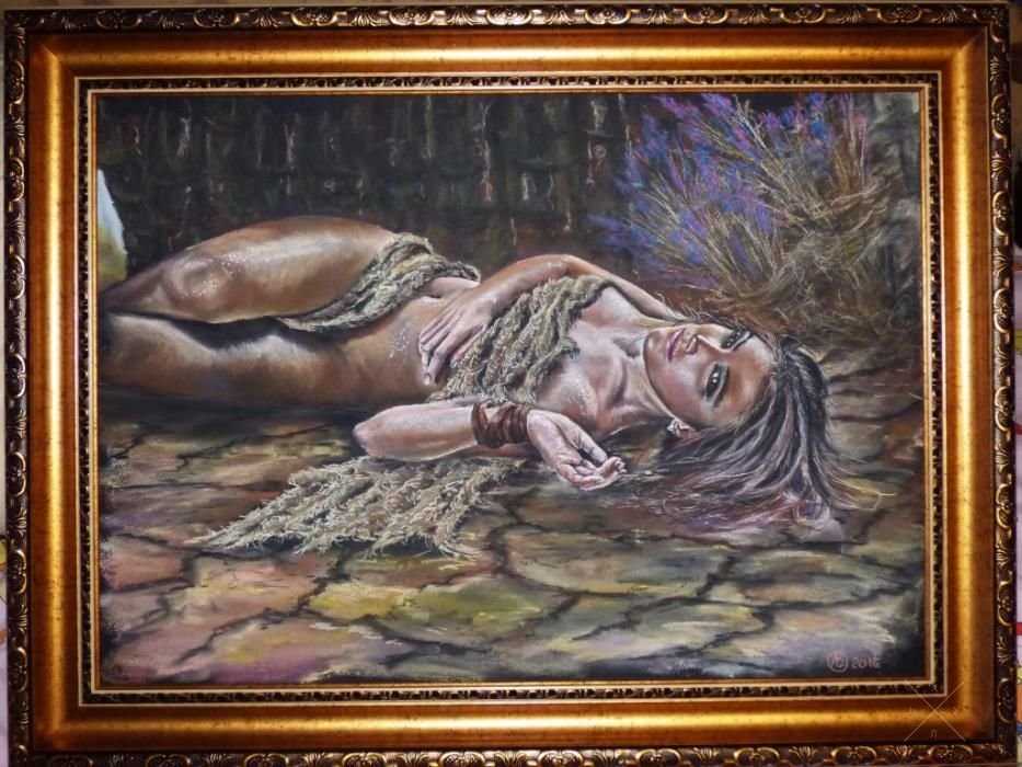 Картина автора "Лавандовый рай"техника пастель,размер 50Х70,