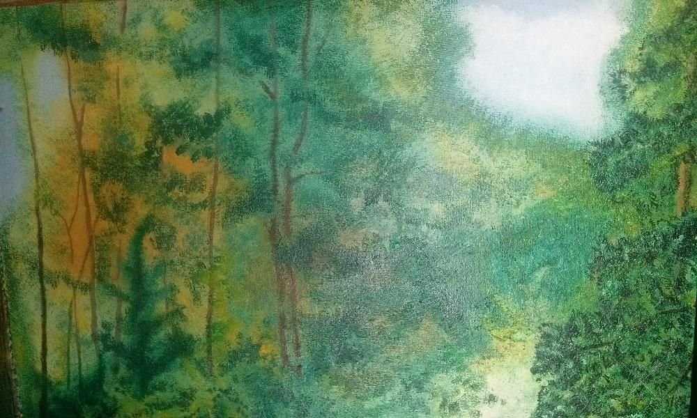 Картина маслом холст 50*40 автор