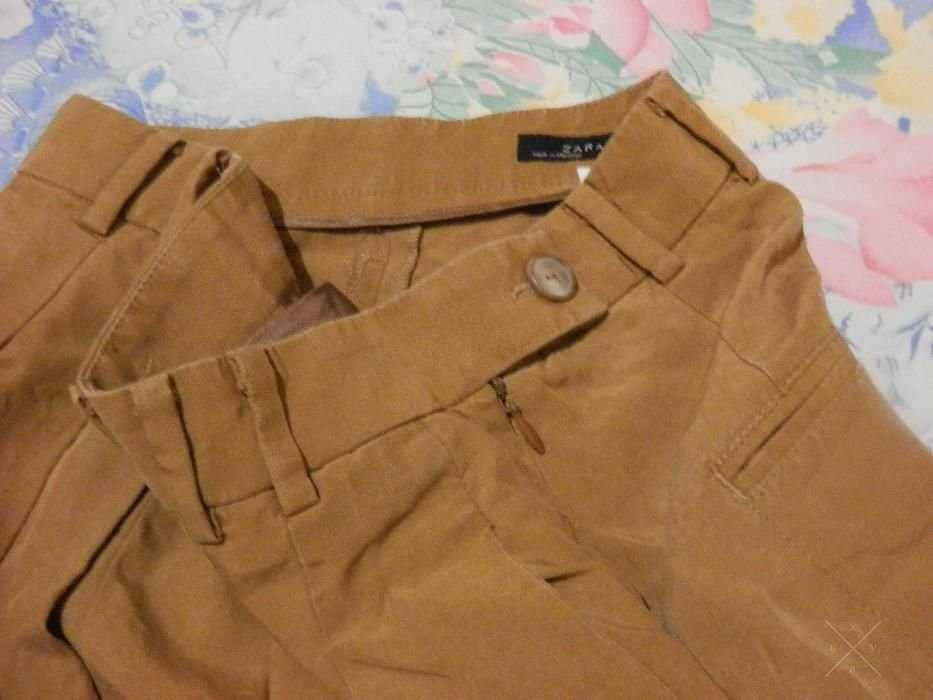Штаны коричневые женские ZARA