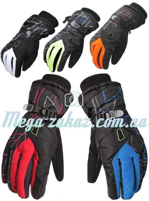 Мужские горнолыжные перчатки Kineed (перчатки лыжные): 5 цветов L-XL