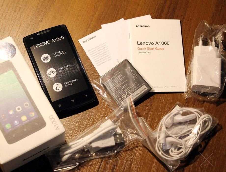 Новый смартфон Lenovo A1000 BLACK/WHITE (PA1R0019UA/PA1R0024UA)