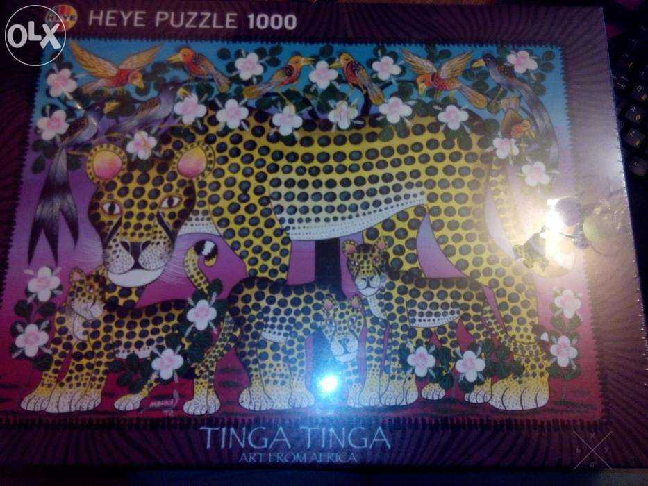 пазл Heye puzzle 1000 Wildcat family, Art from Africa