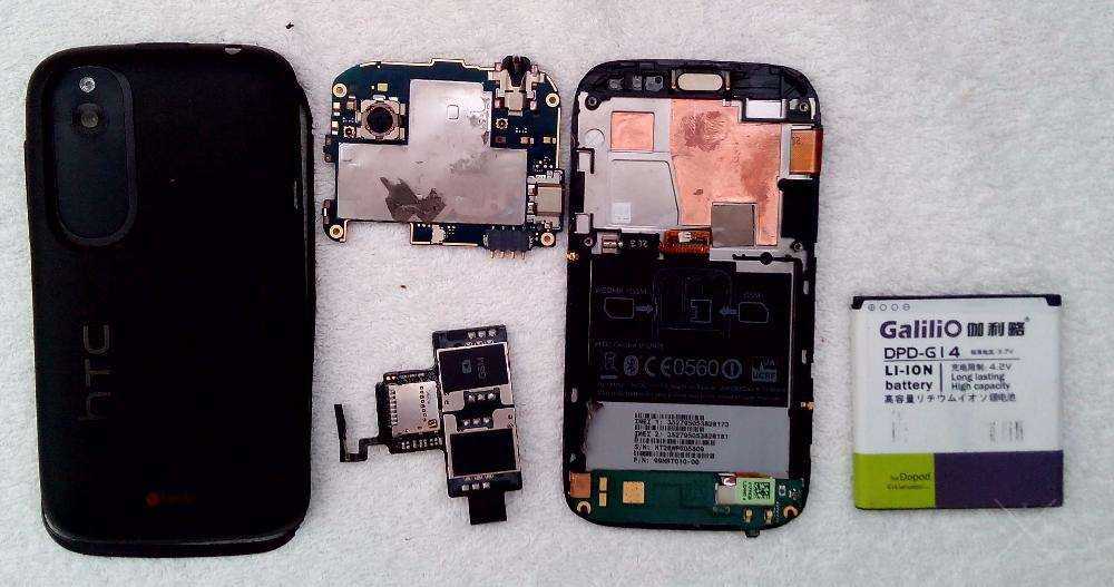 HTC One X и V / Desire 500 и V / Sensation XE / Rhyme по частям