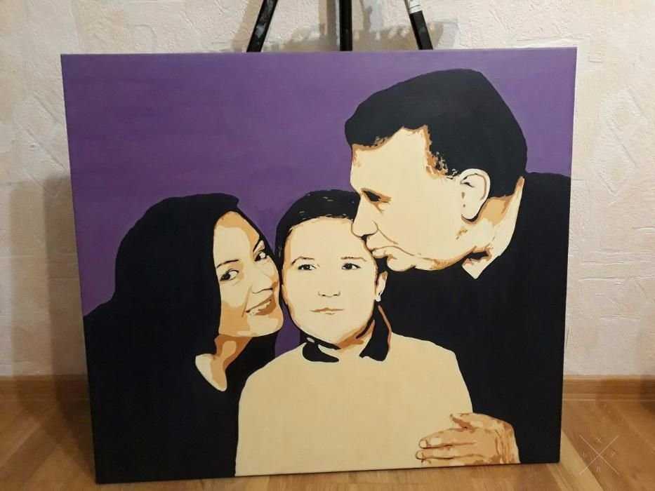 поп арт портрет, подарок, картина, сюрприз, портрет по фото