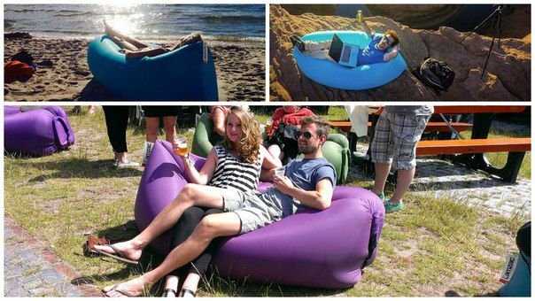 Универсальный надувной диван, кресло, шезлонг Air Box