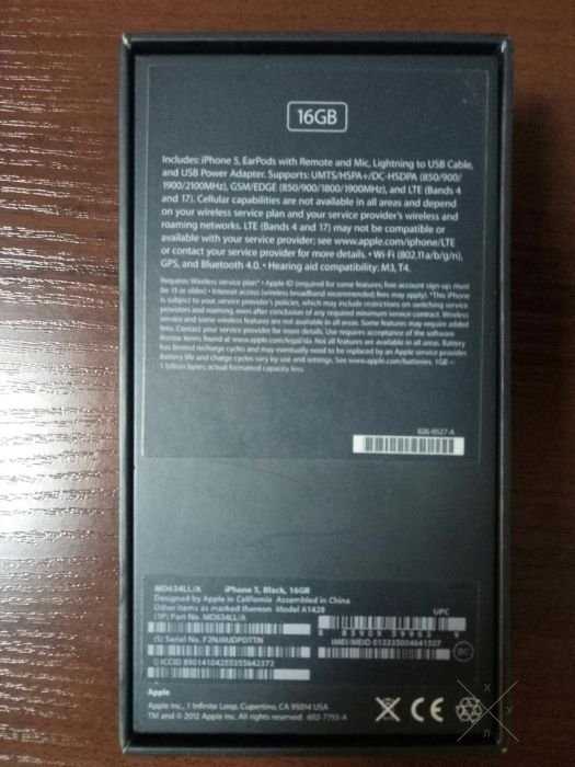 Продам iphone 5 16 заблокирован