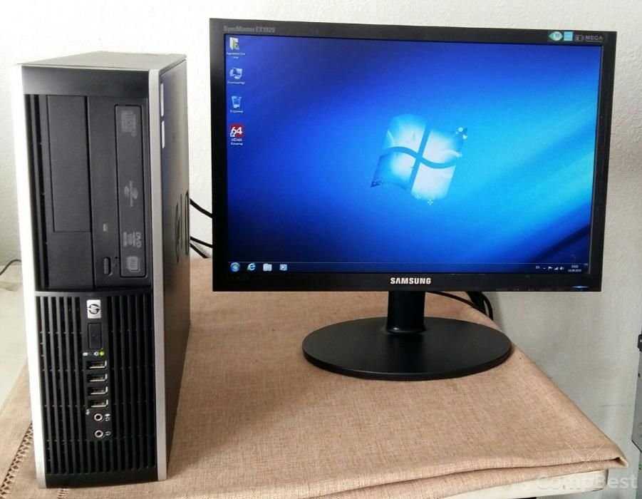 Офисный компьютер ПК для бухгалтерии HP 8000 Intel Core 2 Duo 2 ядра