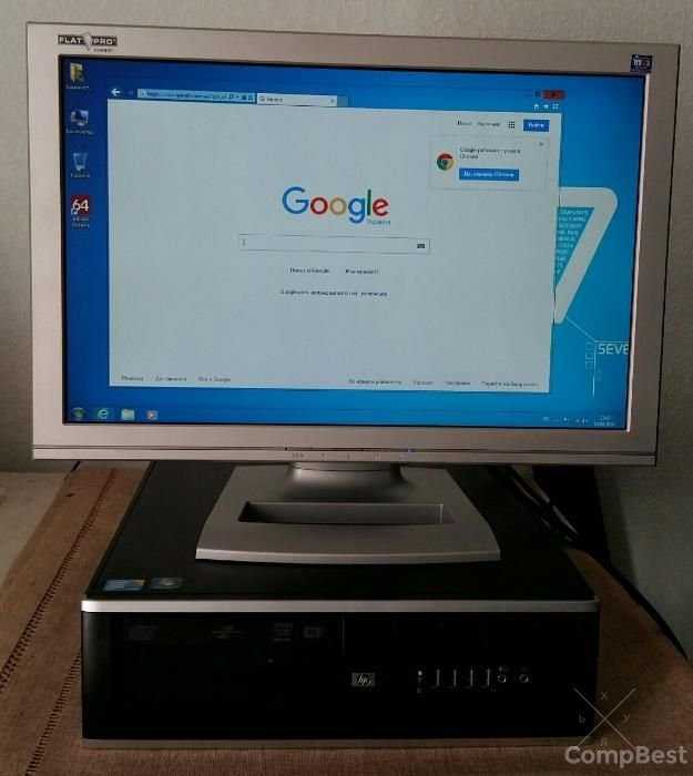 Офисный компьютер ПК для бухгалтерии HP 8000 Intel Core 2 Duo 2 ядра