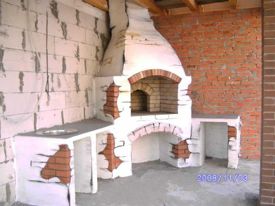 Камины печи барбекю