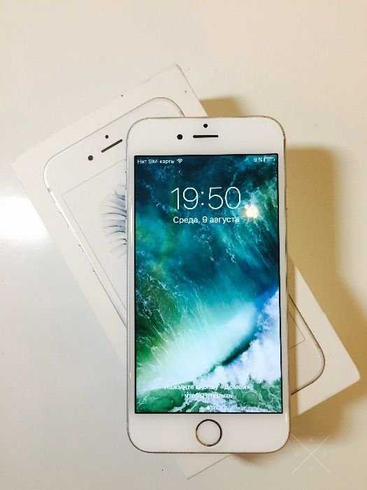 apple Iphone 6s 64gb Silver neverlock 8/10 магазин Гарантия