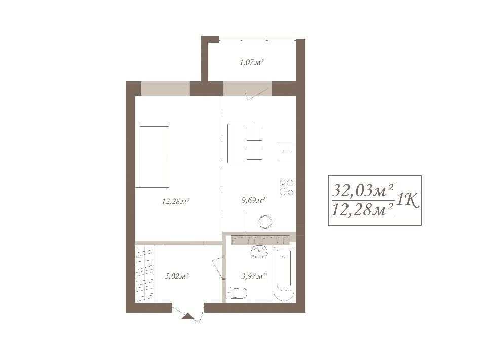 Акция! 1к квартира 32м2 в ЖК SLoveSky в Киеве. Славский от застройщика