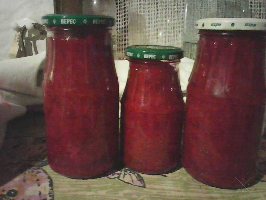 Натуральная борщевая заправка 0.5л, 0,3л.