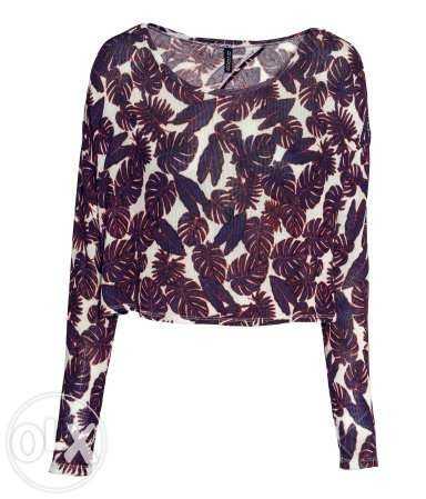 Свитшот короткий топ длинный рукав H&M, HM, Эйчэндэм