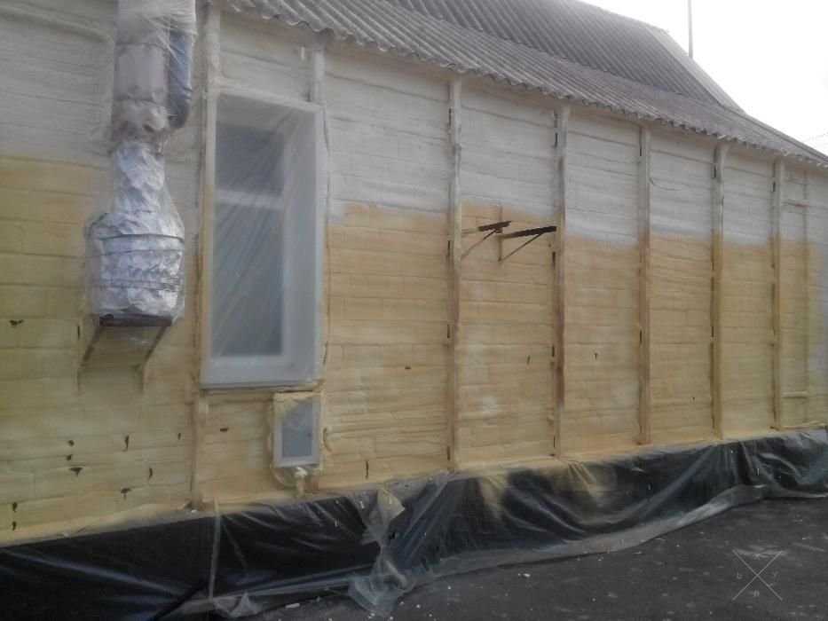 Утепление помещений методом напыления и заливки пенополиуретана