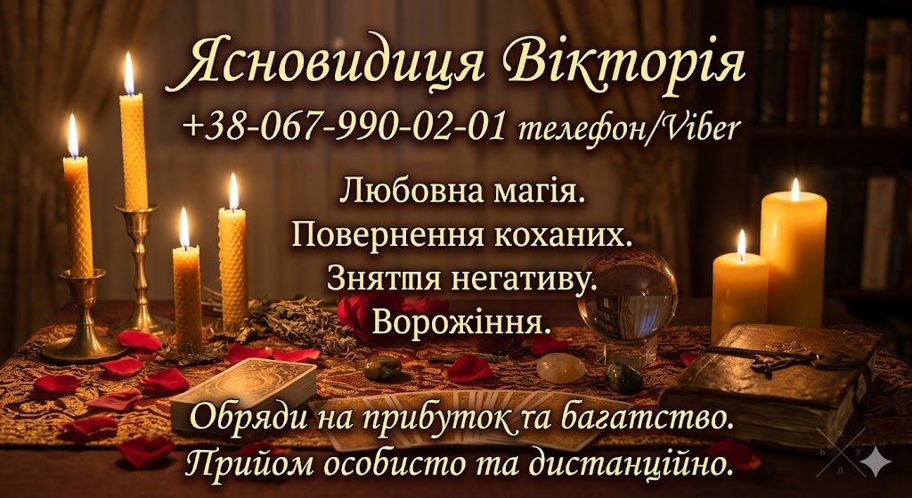 Ясновидиця у Києві. Любовна магія, ворожіння, обряди на багатство.