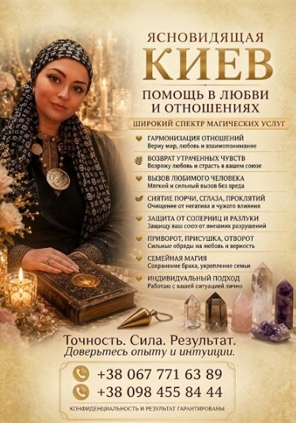 Снять сглаз, проклятие, порчу в Киеве. Открытие дорог на удачу и бизнес.