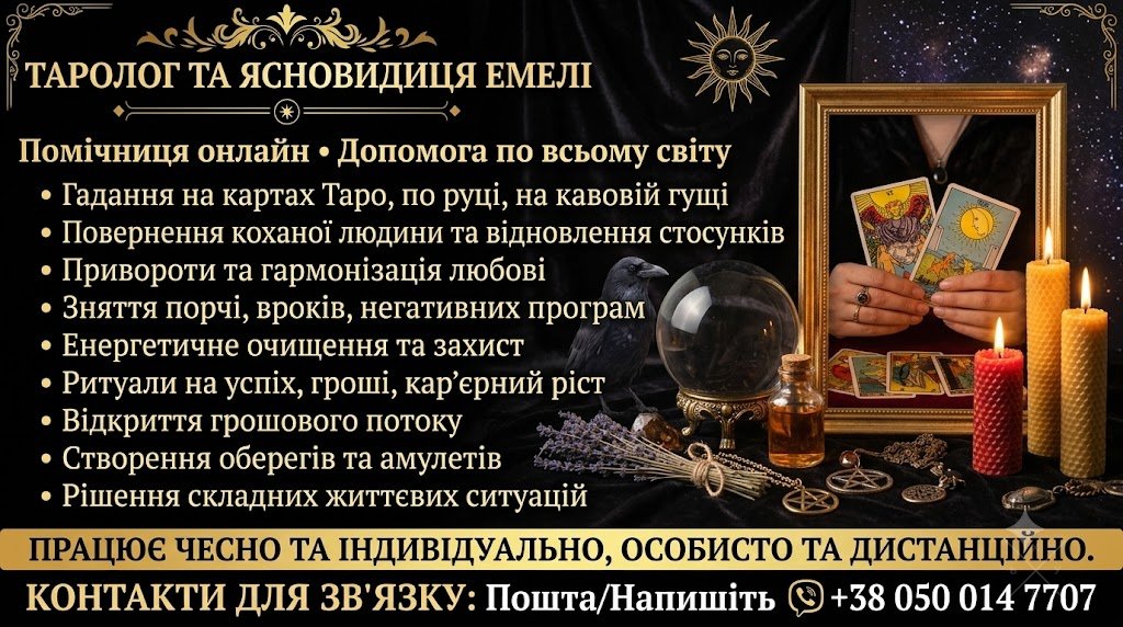 Любовна магія для чоловіків. Гадання, зняття порчі та вроків.
