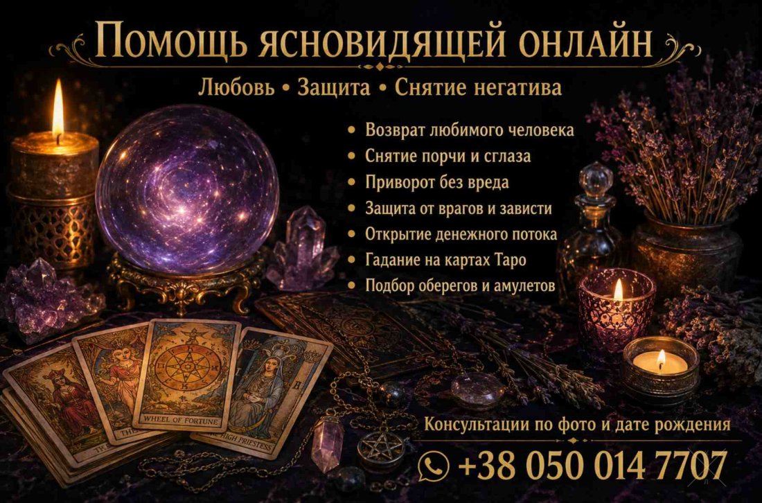 Помощь ясновидящей таролога лично и дистанционно.