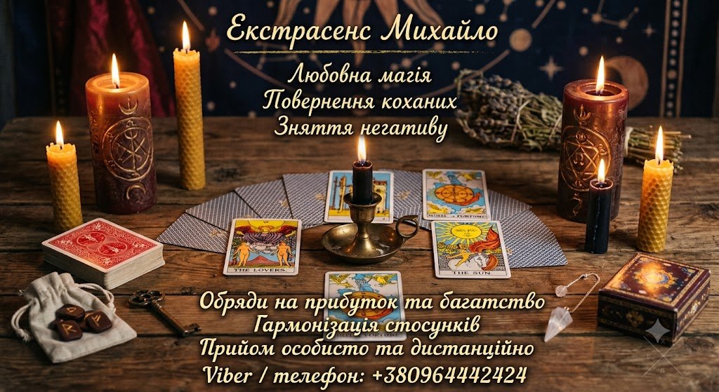 Ворожіння в Києві. Сильний приворот. Зняття поробленого та приворотів.