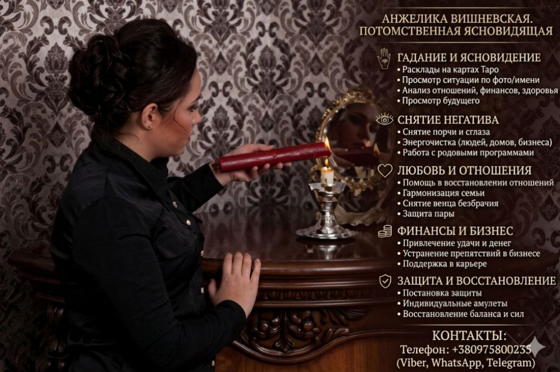 Ясновидиця Львів. Зняття негативу. Передбачення долі.