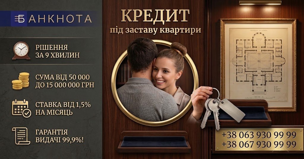 Фінансування під заставу комерційної нерухомості у Києві.