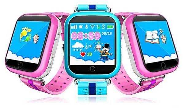 !Новинка! Детские часы Q100(750) с GPS трекером с обучающей игрой