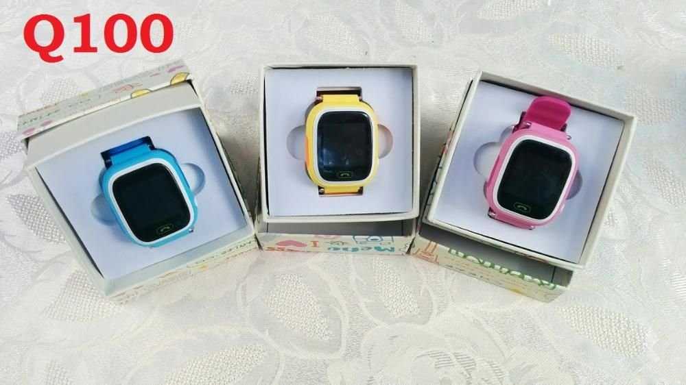 Детские умные GPS часы Q100 (Q90) Smart Baby Watch +2 ПОДАРКА+ГАРАНТИЯ
