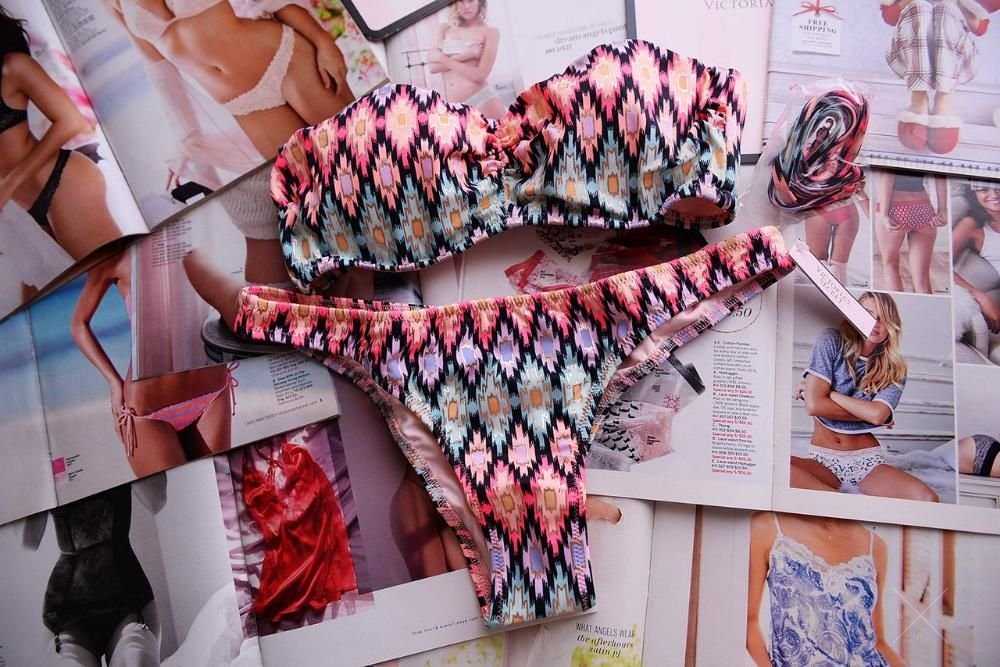 Купальник Victoria's Secret Bandeau оригинал мульти
