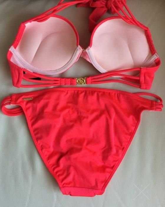 Купальник Victoria's Secret оригинал 32B и плавки S (красный)