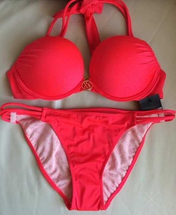 Купальник Victoria's Secret оригинал 32B и плавки S (красный)