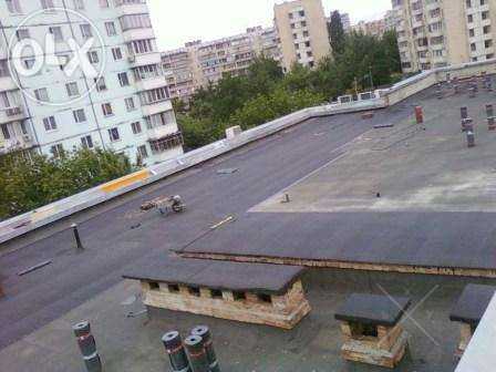Кровля крыш еврорубероидом.