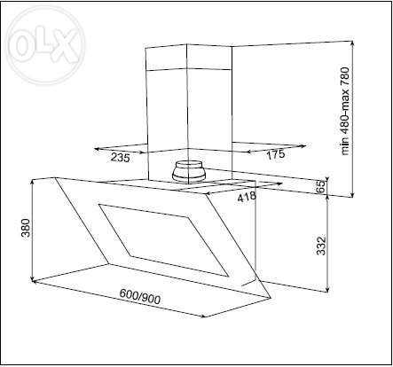 Вытяжка кухонная TEKA DVT 60 HP