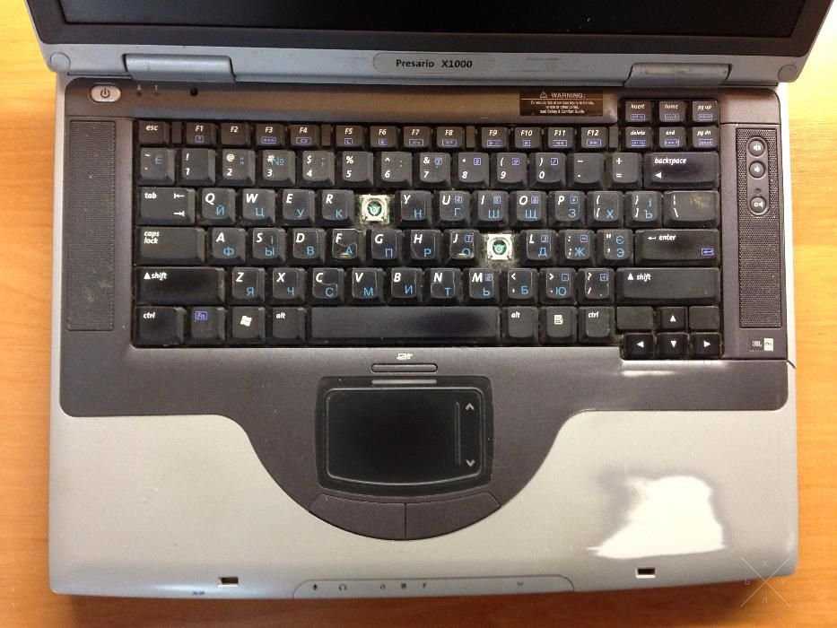 Продам ноутбук HP Compaq Presario X1000 (рабочий)