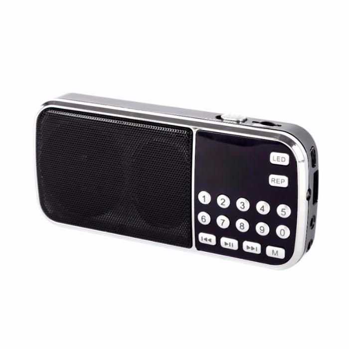 Радио Мини Цифровое Стерео FM-MP3 с TF Карт до 32 ГБ USB AUX Вход
