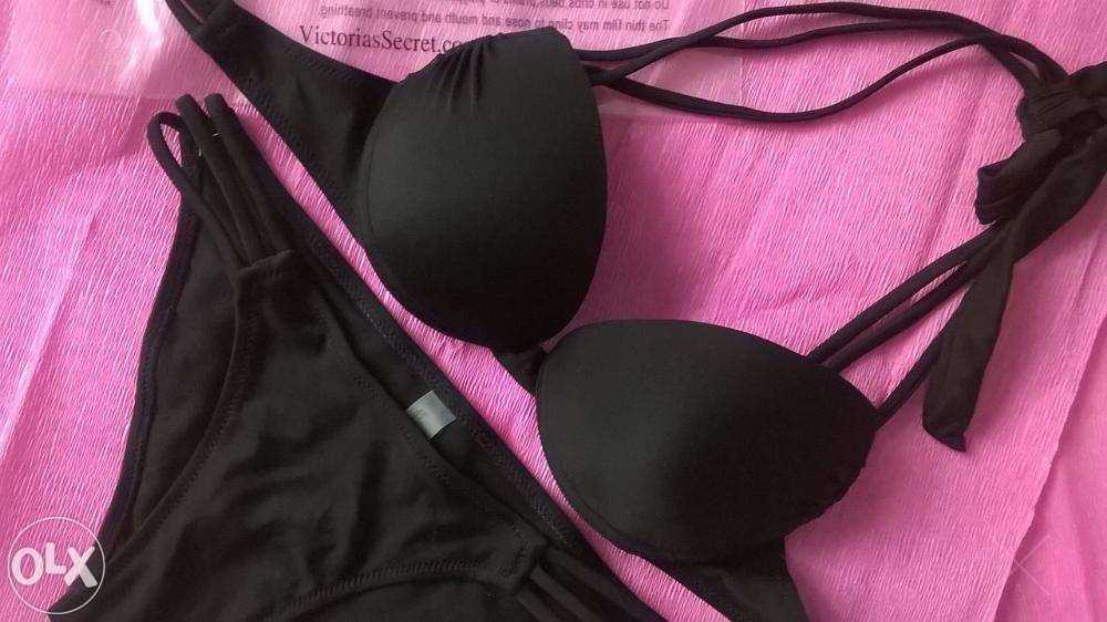 Купальник Victoria's Secret черный с пуш-апом