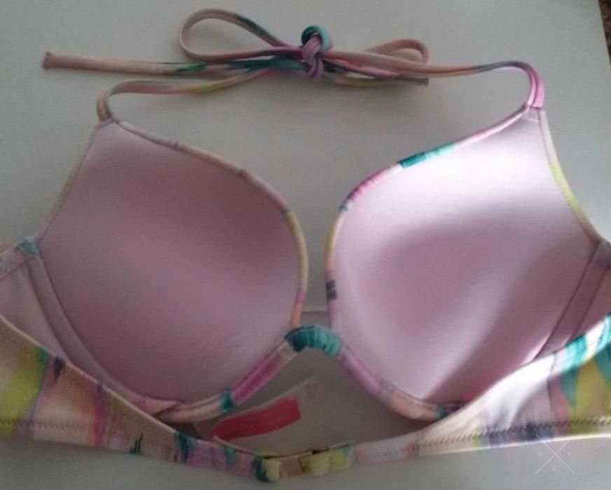 Новый яркий купальник Victoria's Secret оригинал 34В двойной пуш-ап