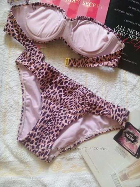 Купальник Victoria s Secret леопард 32B S оригинал